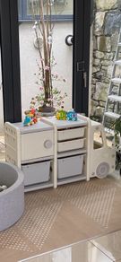 Toy storage for nursery or playroom