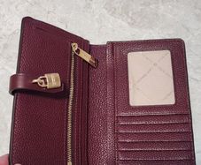 Michael kors burgandy purse (used once)