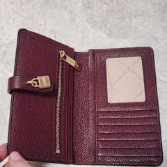 Michael kors burgandy purse (used once)