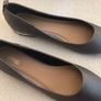 Ladies gum metal coloured ballerina pumps slip on low court shoes size 6.5 unworn Image 2