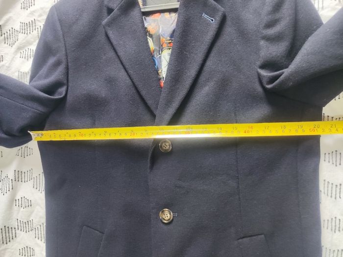 White Label Mens navy overcoat