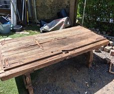 Mexican solid Wood coffee table made from church door