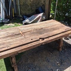 Mexican solid Wood coffee table made from church door