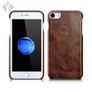 iPhone 7 Metal Ring Oil Wax Leather Back Cover Image 3