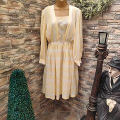 Vintage 1970s Charlies Angels/ Dynasty vibes summer dress Gold label by Tricoville Postage included