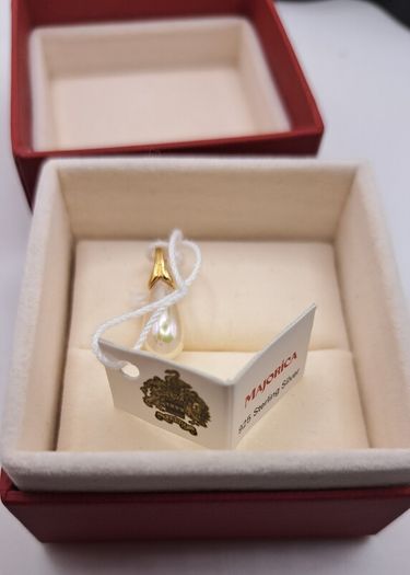 majorica sterling silver pendant
