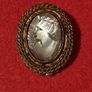 Vintage Goldtone Cameo Brooch Image 4