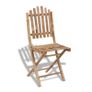 Folding Garden Chairs 2 pcs Bamboo Image 3