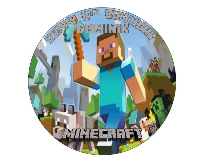 Minecraft Edible Cake Topper 7 For Sale in Dalkey, Dublin from Flour Power