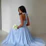 Shein baby blue Spaghetti Strap Midi Dress With Bowknot size XS Image 6
