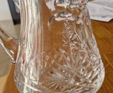 Vintage Cut glass water Jug