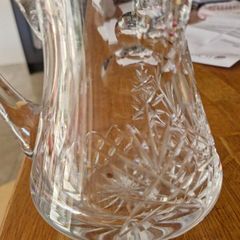 Vintage Cut glass water Jug