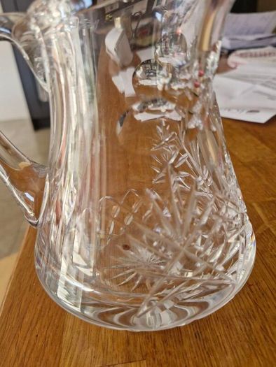 Vintage Cut glass water Jug