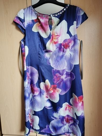 Monsoon silk blend dress UK 14