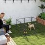 Eight-Panel Dog Playpen with Door, for Large Dogs, Indoors, Outdoors, 60cm Tall, Black Image 8