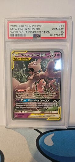 Pokemon MewTwo & Mew 2019 Psa 10