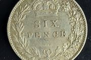 England  1898 Victoria Sixpence Coin A/Unc condition