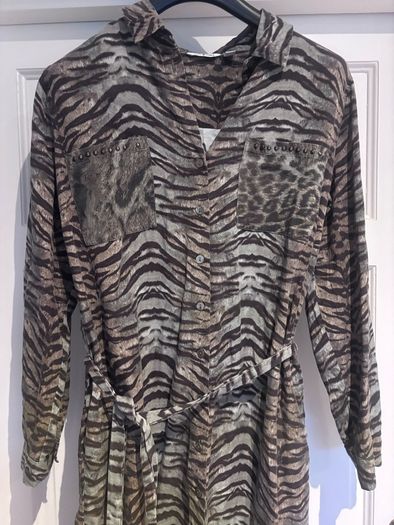 Leopard print dress - size 14
