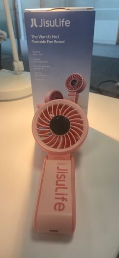 JisuLife Handheld Fan 7 - Pink - Brand New
