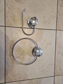 Toilet Roll & Towel suction hangers