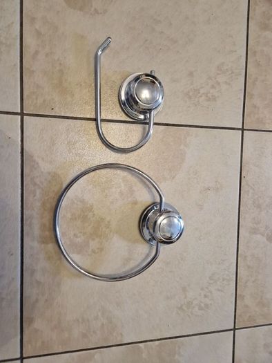 Toilet Roll & Towel suction hangers