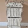 3 drawer wicker basket storage unit Image 3