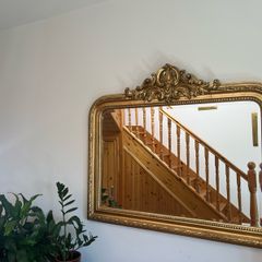 Golden Rustic Carved Wall Mirror