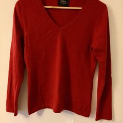 N.Peal Red Cashmere Jumper