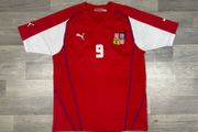 Genuine Vintage 2004 Puma Czechia Jan Koller Home Jersey Shirt Mens Large