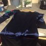Sonia Rykiel satin midnight blue dress Image 4