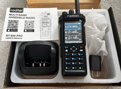 Radtel RT-950 Pro Walkie Talkie with GPS APRS 10W Bluetooth Phone Programming Ham Radio RT-950PRO SSB CW AM FM Radio