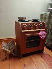 waldorf wooden children's kitchen including accessories