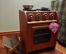waldorf wooden children's kitchen including accessories