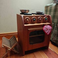 waldorf wooden children's kitchen including accessories