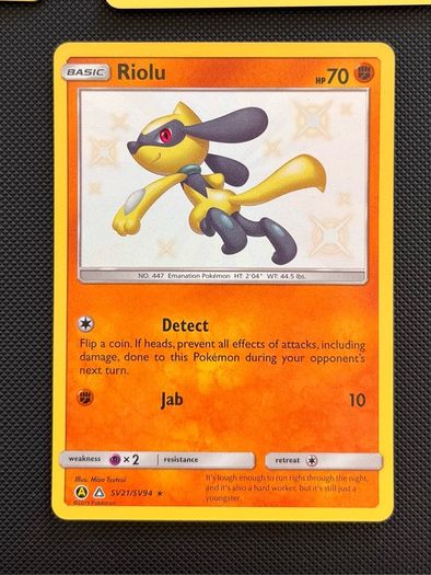 Pokemon Shiny Vault Set 7 Cards Charmander Riolu Ralts Sobble Shining Fates SV122 NM