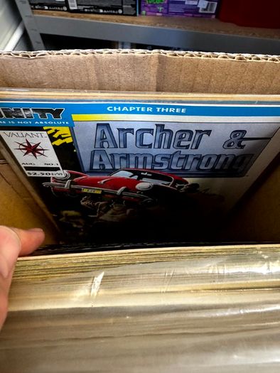 Valiant Long Comic Box w 270 comics for Sale