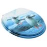 WC Toilet Seats with Lid 2 pcs MDF Penguin Design Image 8