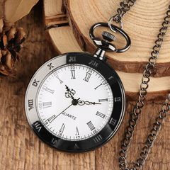 Large dial pocket watch and chain, Free Post