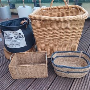 Wicker Laundry Baskets etc.