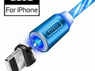 main image for ad High Quality Magnetic Fast Charging Cable Type C Micro USB Samsung iPhone 360 3 in 1 LED New