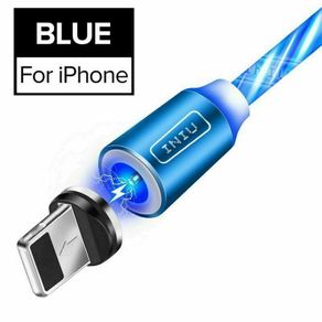 High Quality Magnetic Fast Charging Cable Type C Micro USB Samsung iPhone 360 3 in 1 LED New