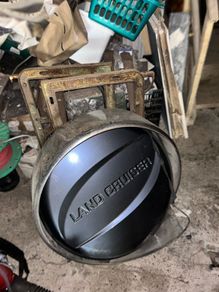 Land Cruiser spare tire cover + alloy