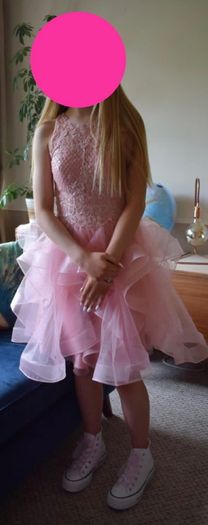 Jjs house pink fitted graduation dress
