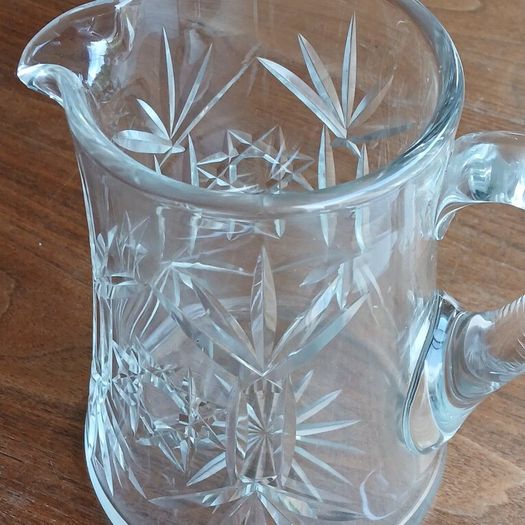 Pitcher cut glass
