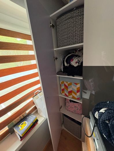 wardrobe and shelf
