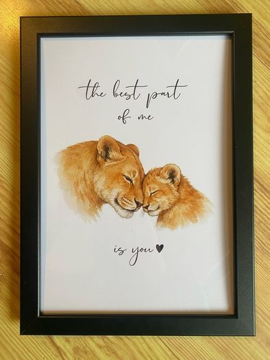 Lion Nursery Print -  The best part of me is you