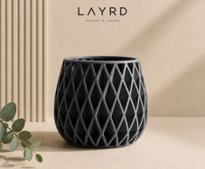 Modern 3D Printed Decorative Plant Pot