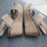 Ogetti by Carl Scarpa beige wedge sandals uk4 Image 3