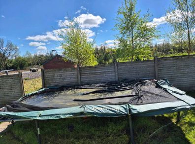 Jumpking 17ft x 12 trampoline.