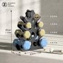 Dumbbell Rack Metal Weight Stand Holder Heavy Duty Dumbbell Storage Weight Tree (No Dumbbells, Rack Only) Image 2